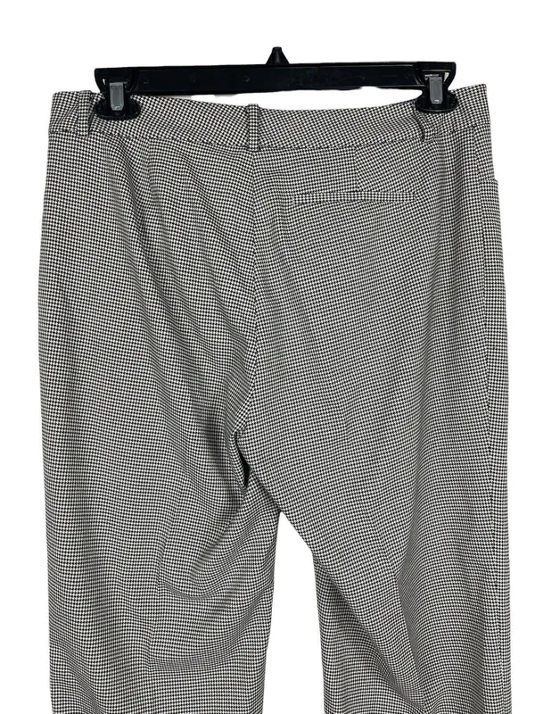 Lauren Ralph Lauren Black White Houndstooth Pants Size 12 Office Academia READ - Image 13