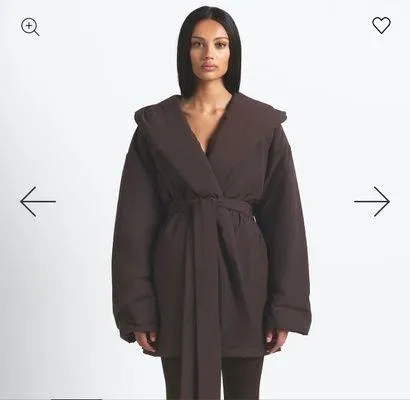 Nike SKIMS Woven Nylon Wrap Coat Phoenix - Image 2