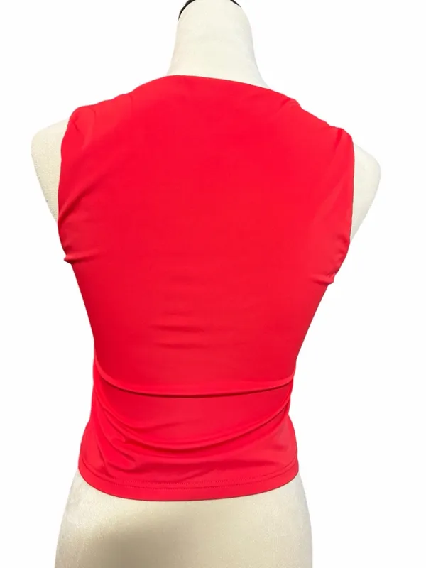 Edikted  NWOT Bright Red Essy Square Neck Top - Image 4