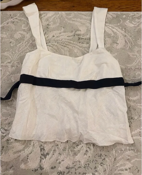 Sundued linen top - Image 2
