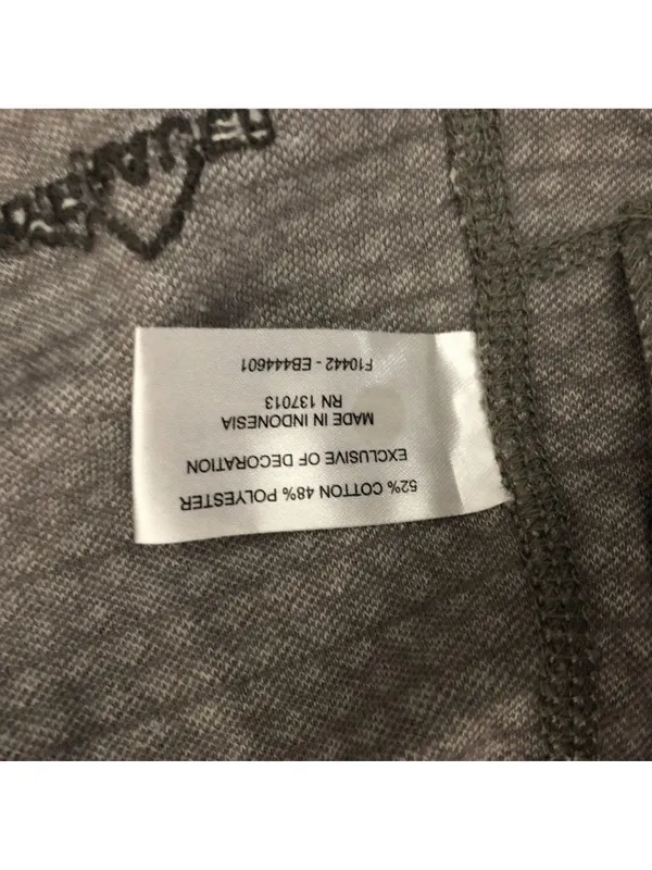 Eddie Bauer Womens Gray Polka Dot 1/4 Zip Pullover Long Sleeve Top Size L - Image 4