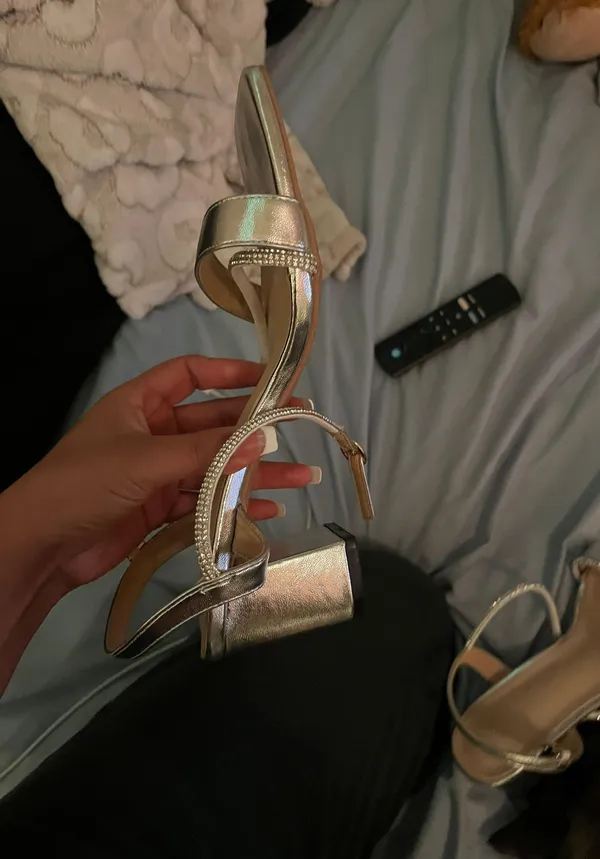 Boutique Heels Silver Size 9 - Image 2