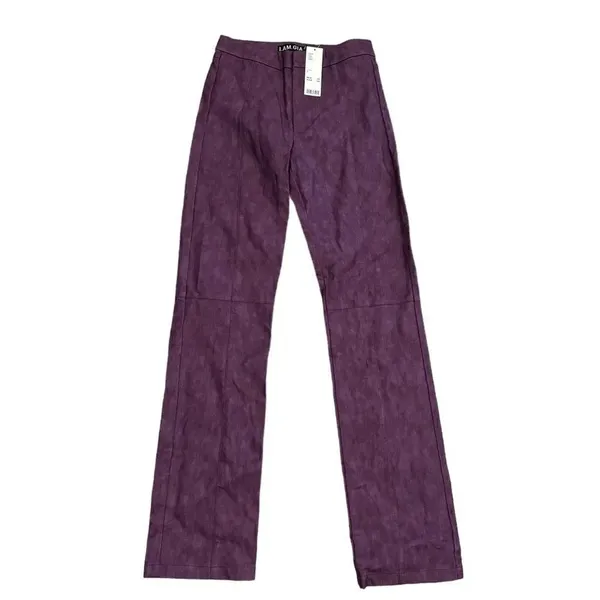 I.AM.GIA Saros Straight Leg Purple Faux Leather Pants NWT S - Image 8