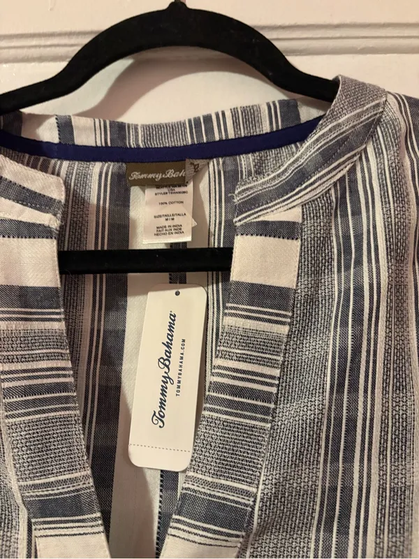 NWT Tommy Bahama Striped Tunic & Beach Joggers Set Medium - Image 5