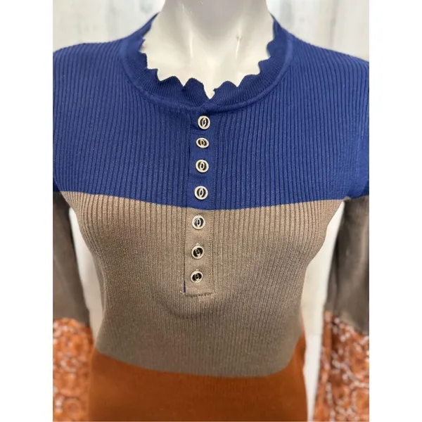 Long sleeve blouse size medium Brown - Image 3