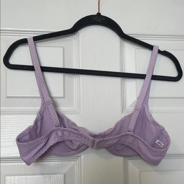 Aerie Lilac Textured Underwire Bikini - Image 2