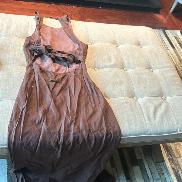 Dissh Brown Linen Full Length Jumper Size 10 - Image 10