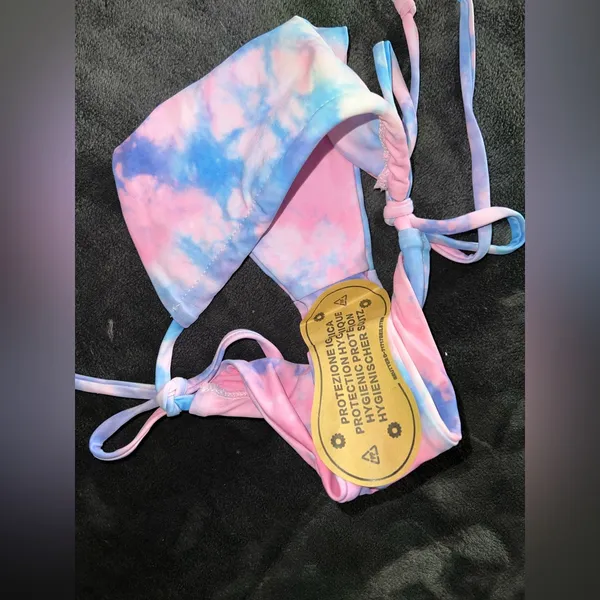 Princess Polly Tahiti Bikini Set in Pink/Blue Size 2 New with tag - Image 9