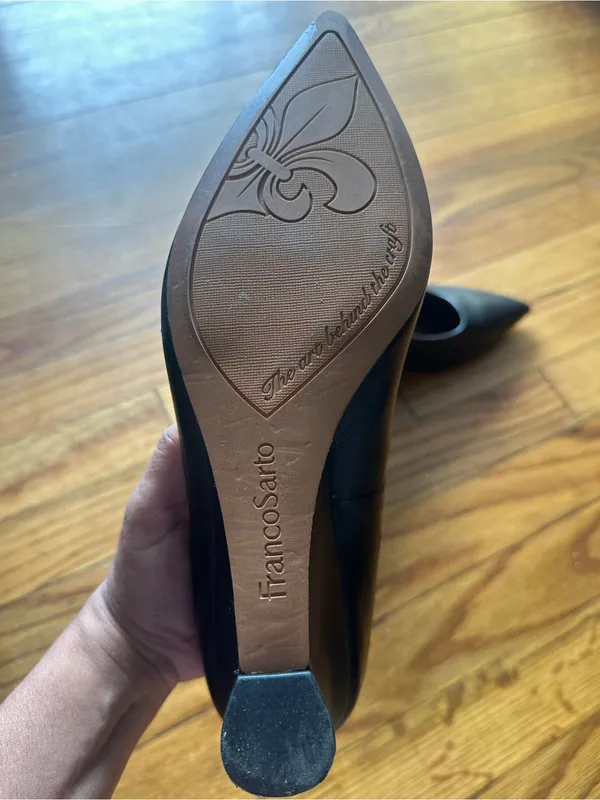 Franco Sarto Frankie Pointed Toe Wedge Pump Leather Dress Shoes Women’s Size 9M - Image 6