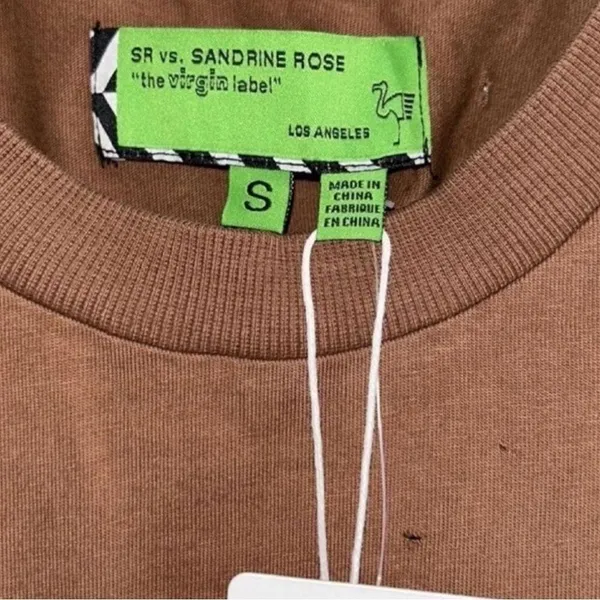 Free people x Sandrine Rose Shoulder Pad Brown Tank Top(Size Small) - Image 6