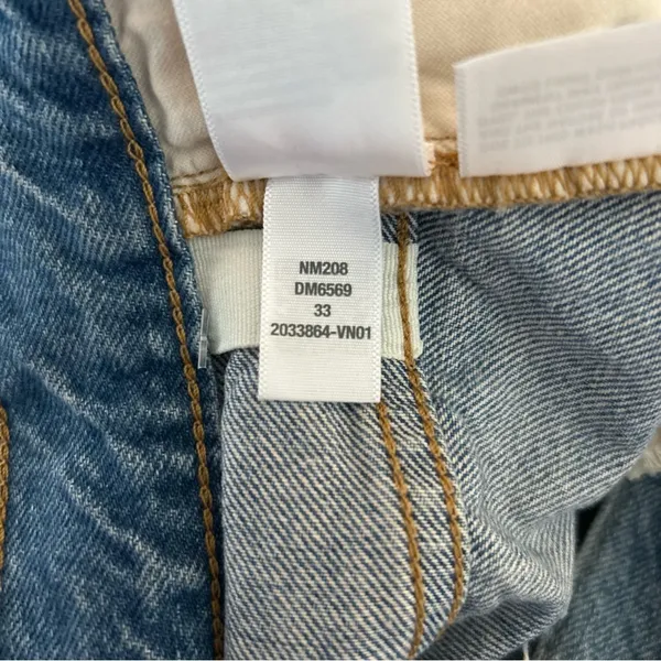 Madewell Low Slung Straight Leg High Rise Jeans Plus Size 33 - Image 11