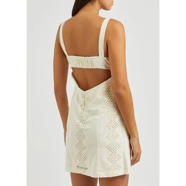 ✨FREE PEOPLE Vanda Cotton Mini Sz Medium Dress✨ - Image 3