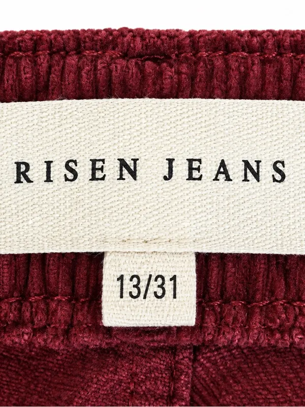 Risen Jeans Size 13/31 Brick Red Corduroy High Rise Wide Leg Pants - Image 2