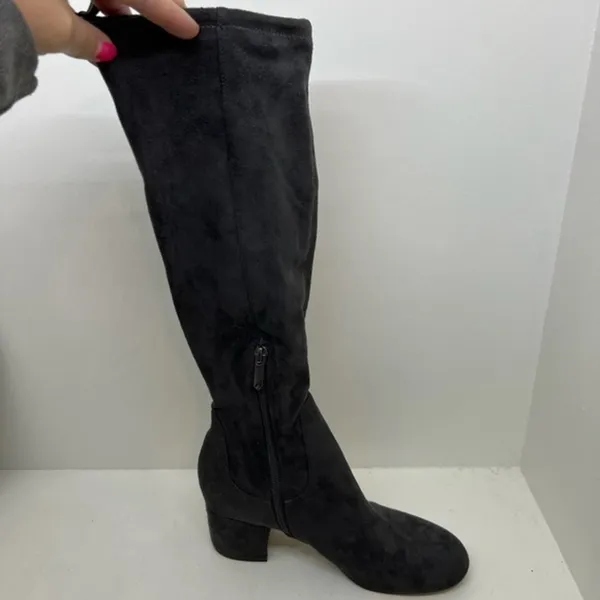 Sam Edelman Women's Vinney Round Toe Knee High Boots Size 7 dark Gray suede - Image 5