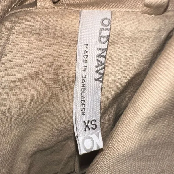 Old Navy tan belted lightweight XS minimalist trench coat - Image 4