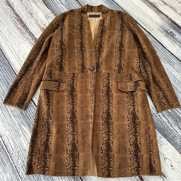 BLANK NYC Copperhead Faux Leather Trench Coat - Image 2