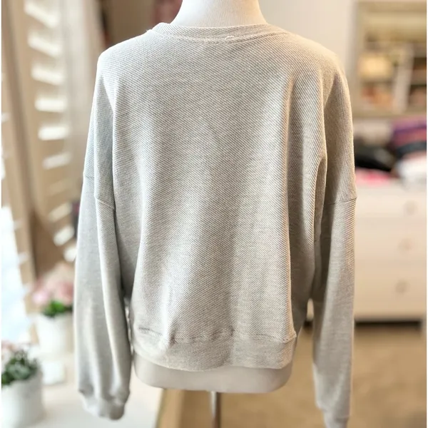 Gray Zen Patch Top small - Image 5