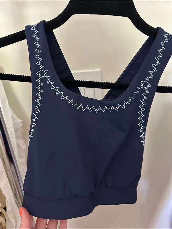 Beach riot navy blue set sports bra and leggings - Image 4