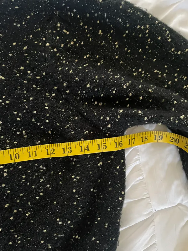 ZARA Metallic Thread Speckled Puffy Sleeve Knit Sweater - Image 7