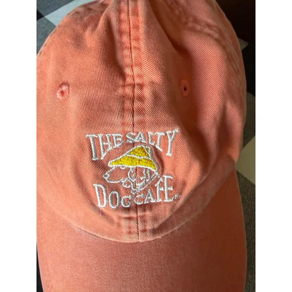 The Salty Dog Cafe Embroidered Orange Baseball Cap - Image 2