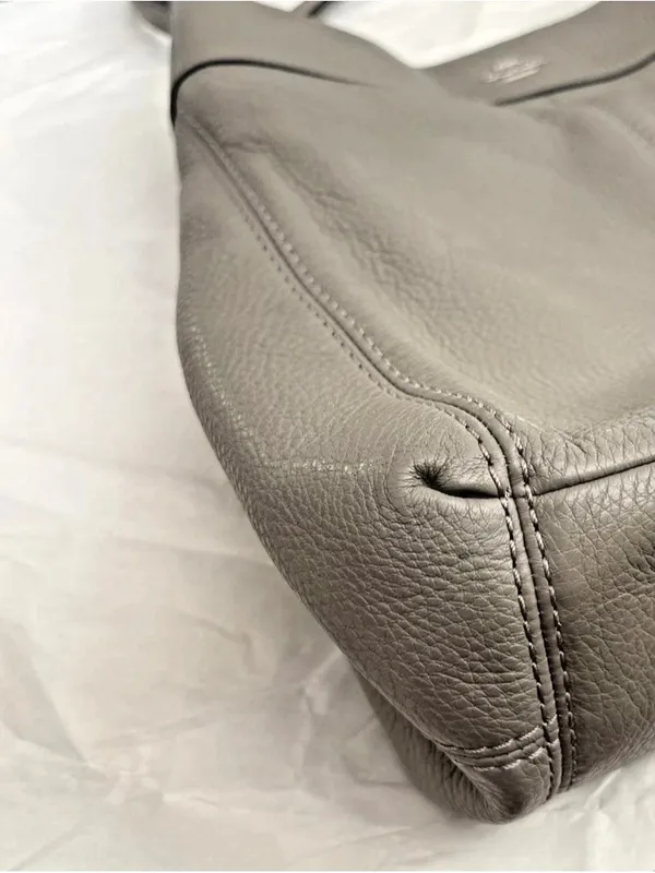 Coach Lexy F27593 Fog Taupe Pebbled Leather Shoulder Bag MSRP $395 - Image 7