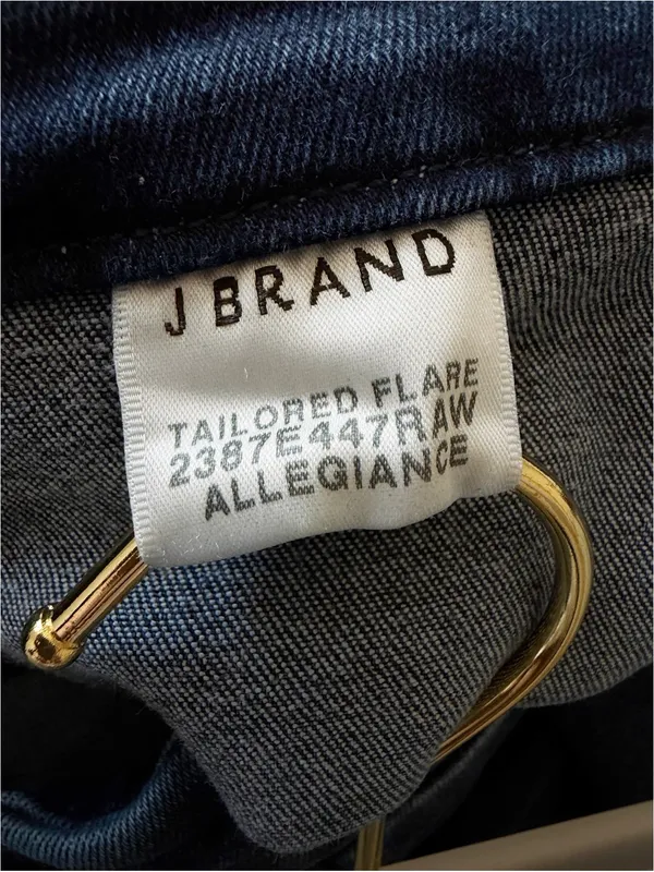 J Brand Dark Wash Tailored High Rise Flare Jeans in Allegiance Wash Size 26 - Image 11