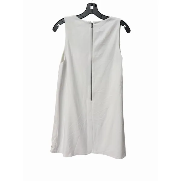 Alice + Olivia Shift Mini Dress Womens Size 4 White Satin Cocktail Lined #CC1-1 - Image 10