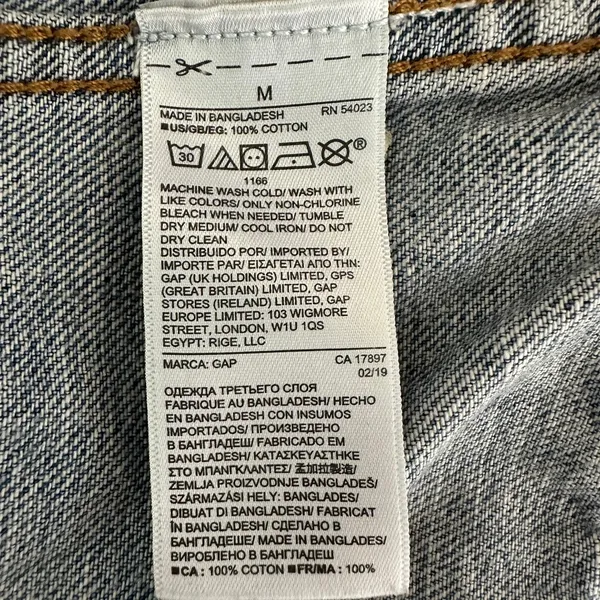Light-wash GAP denim jacket M Jean Women's classic blue - Image 3