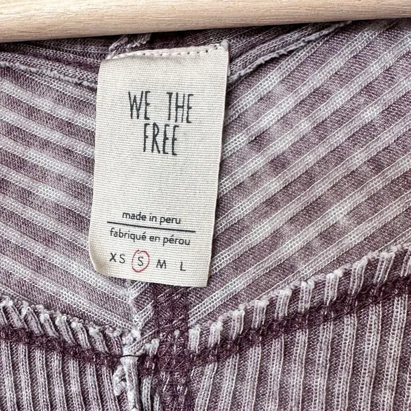 We The Free People Ocean View S Purple Oversized Boho Sweater - Image 3
