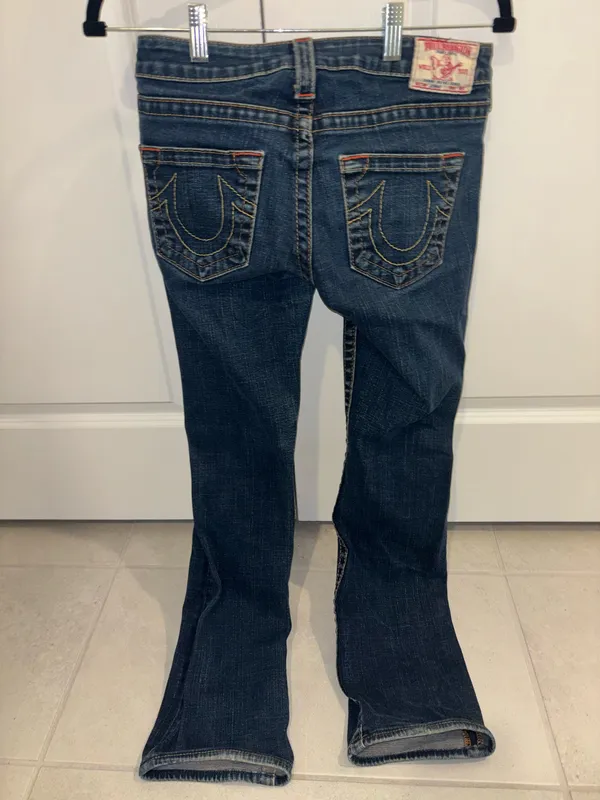 Women’s Blue True Religion Jeans In Size 27 - Image 2