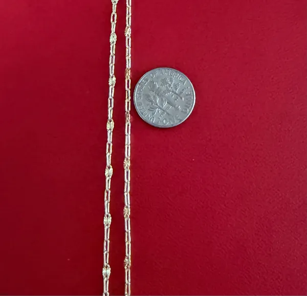 14k gold plated necklace 20 inch - Image 2