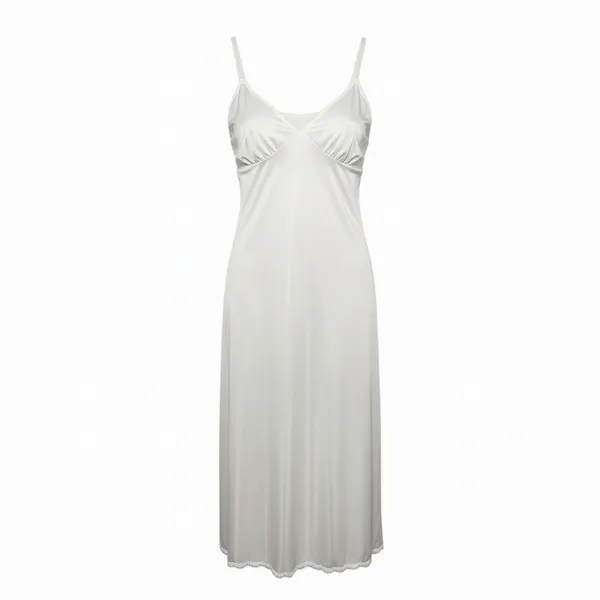 Vintage Ivory Lace Satin Slip Dress Size 36 Coquette‎ Romantic Bridal Lingerie - Image 2