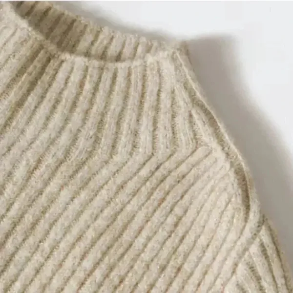 Mango MNG Shiny Ribbed Light Pastel Grey‎ Cardigan Sweater NWT Plus 1XL - Image 8