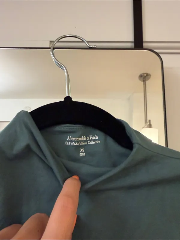 Abercrombie Body Suit Mock Neck Women’s Top - Teal - Image 3