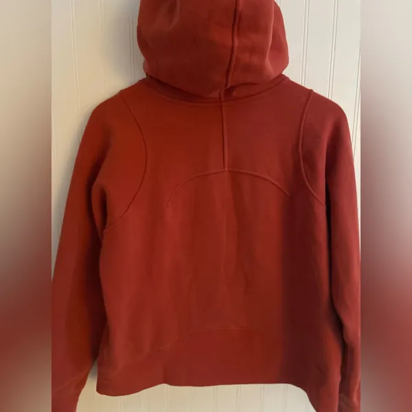 LULULEMON Loungeful Hoodie Sweatshirt Pullover Fleece in Red Rock Size 6 - Image 11