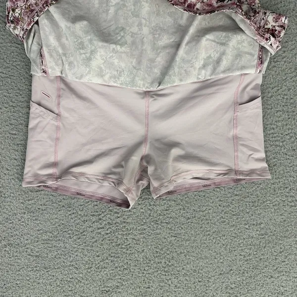 Lululemon Pace Rival Skirt Skort Floral Athletic Athleisure Tennis Women's 10 - Image 5