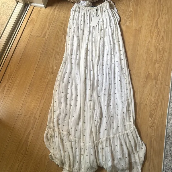 Retrofete | Zadie Embellished Silk Maxi Dress - Image 11