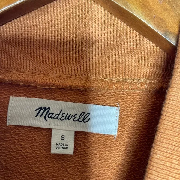 Madewell Hemp-Cotton Mockneck‎ Sweatshirt Size Small - Image 6