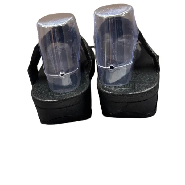 Fitflop Lulu‎ Glitter Womens Size 10 Black Glitter Top Thongs Flip Flop Sandals - Image 8