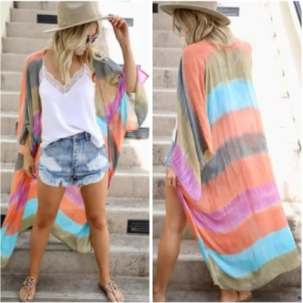 Boho Colorfully Summer Kimono (Restock!!) Multiple - Image 2