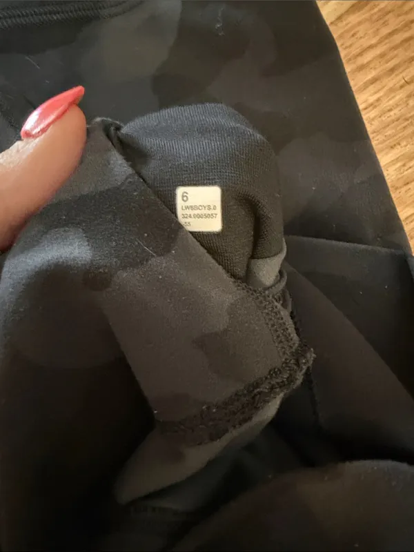 Lululemon High-Waist Camo Leggings - Black/Grey - Image 2