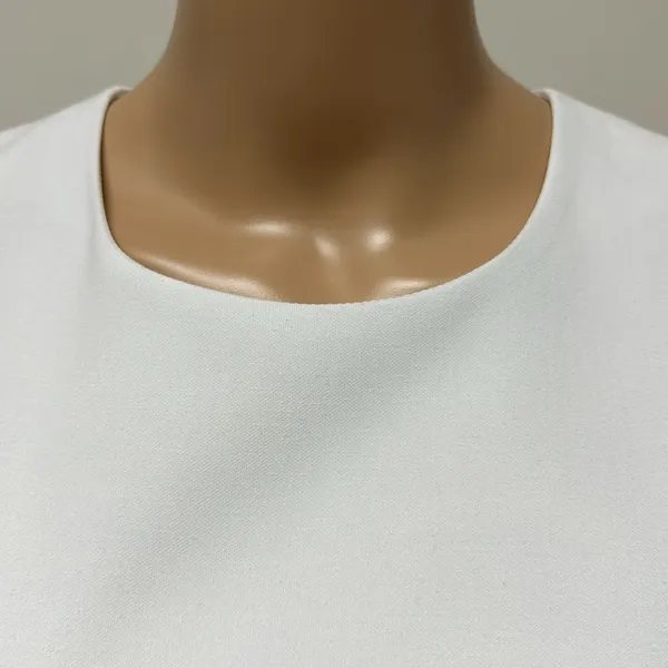 NWOT Likely white puffed short sleeve mini dressy dress fully lined size 6 - Image 3