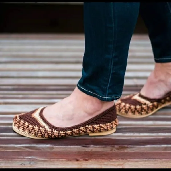 Poppy for Free People crocheted ballet flat NEW size 7 - Image 11