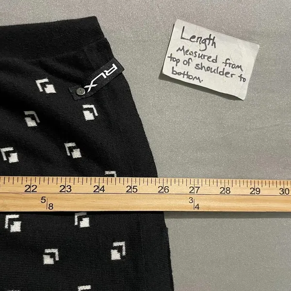 RLX Ralph Lauren Sweater Size Small Black White 1/4 Zip Academia Preppy Golf - Image 14
