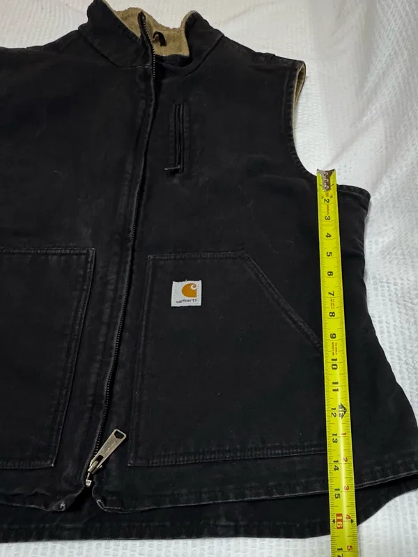 Carhartt Black Quilted-Lined Canvas Vest - Image 9