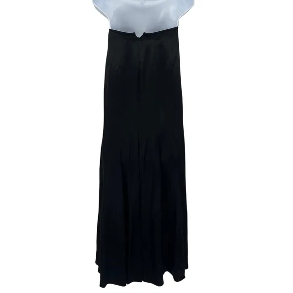 Vtg 90s Jessica McClintock Strapless Dress 4 Y2K Witchy Goth Glam Satin USA Hoco - Image 5