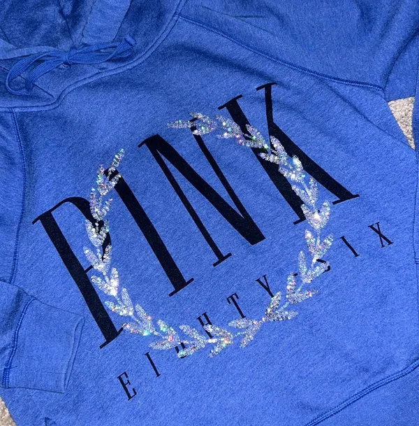 PINK Victoria’s Secret RARE HTF Bling Hoodie - Image 2