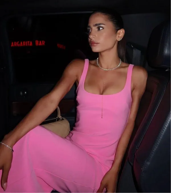 Zara dress midi bodycon fitted pink wedding party coctail - Image 11