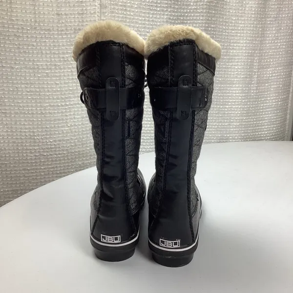 JBU by Jambu Lorna Black Herringbone Winter Boots Size 9.5 NEW! - Image 3