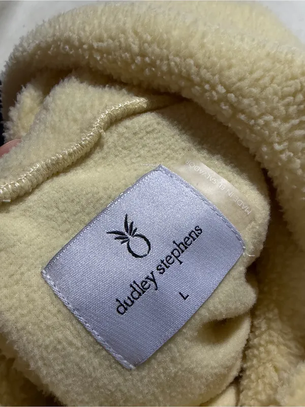 Dudley Stephens Cozy Women's butter yellow Pullover Sweater fleece large - Image 4